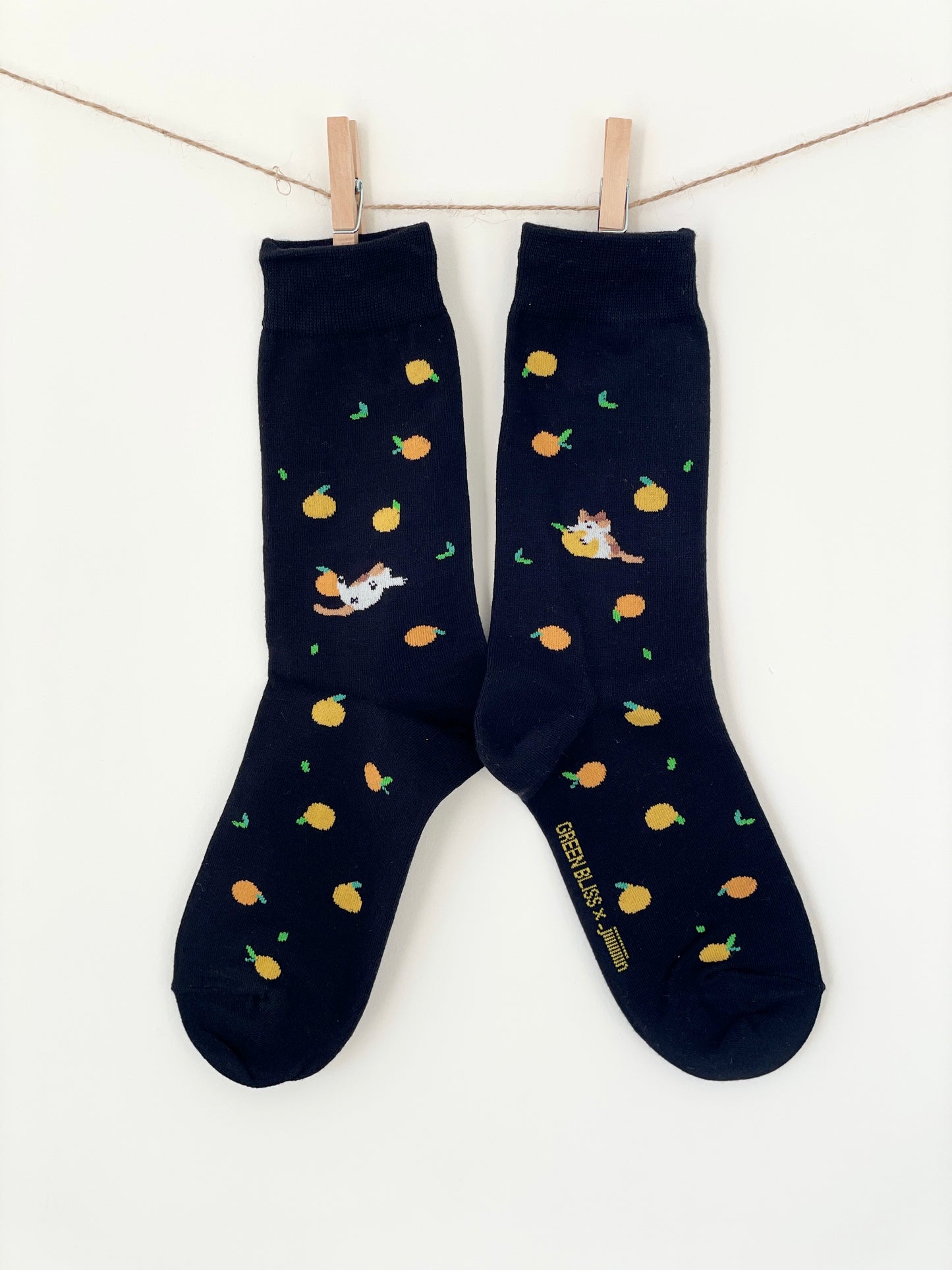 UNISEX | TANGERINE & CAT SOCKS