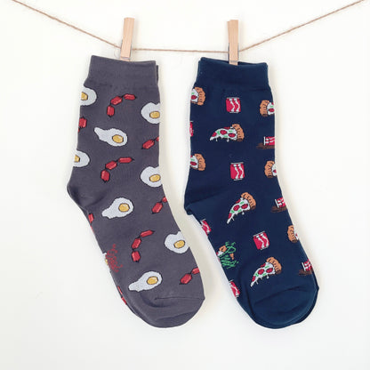 UNIQUE FOOD PATTERN SOCKS