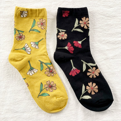 VINTAGE FLORAL SOCKS