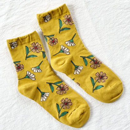 VINTAGE FLORAL SOCKS