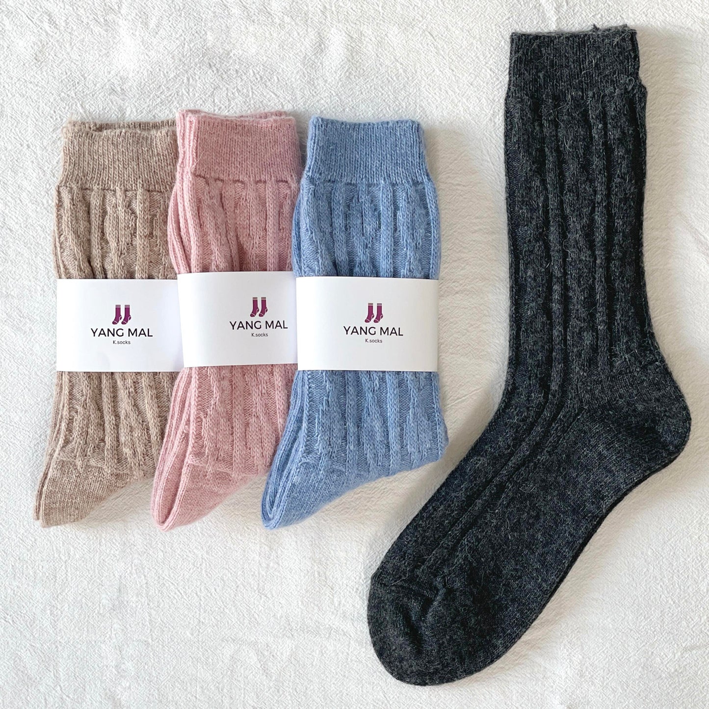 TWIST ALPACA WOOL SOCKS