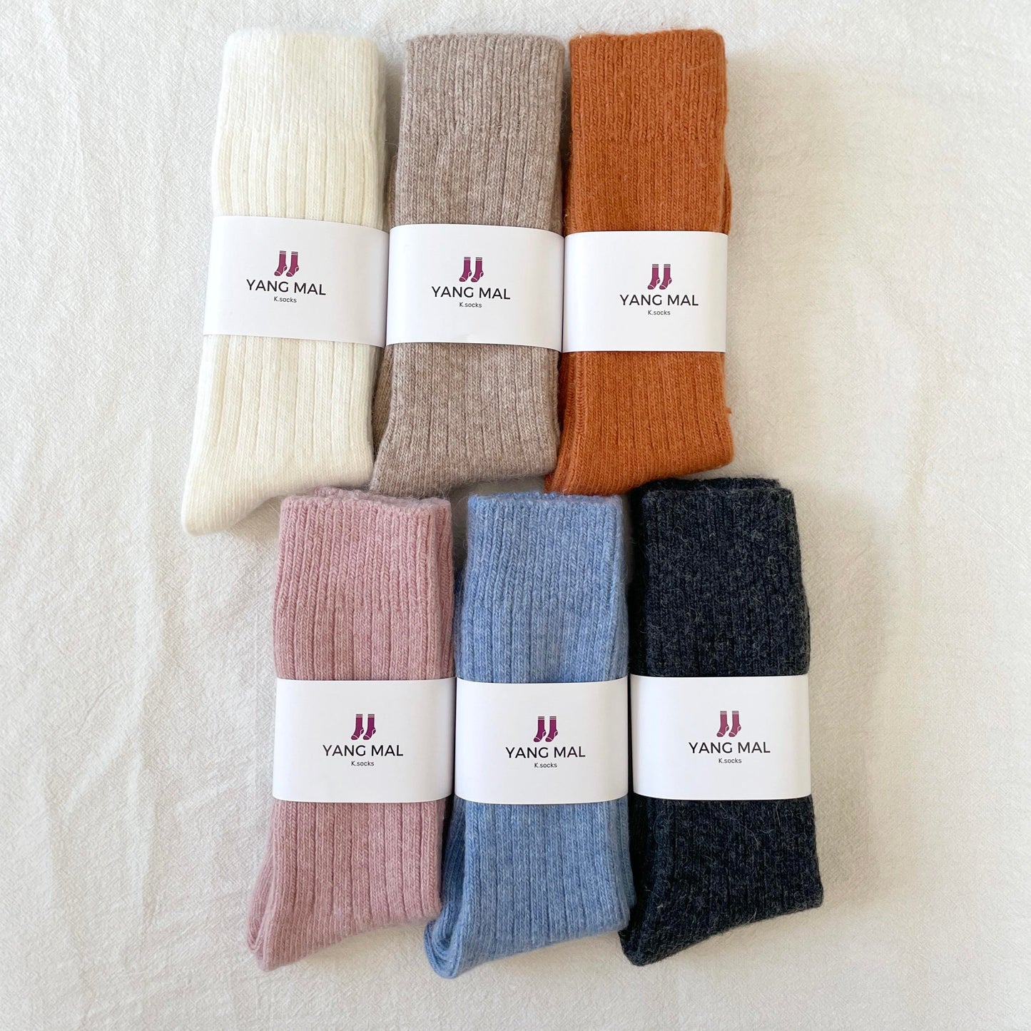 RIBBED ALPACA WOOL SOCKS