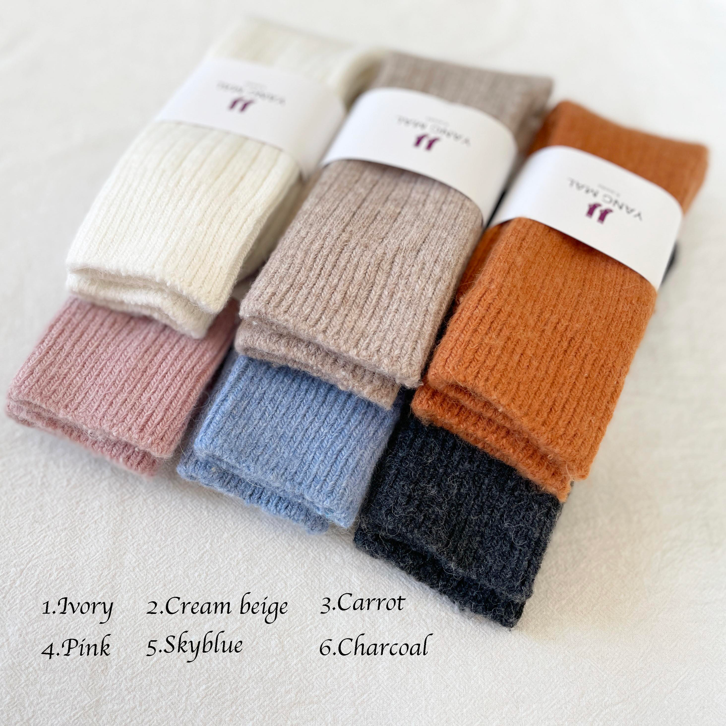 RIBBED ALPACA WOOL SOCKS