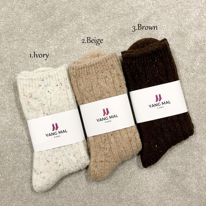 DOT WOOL SOCKS