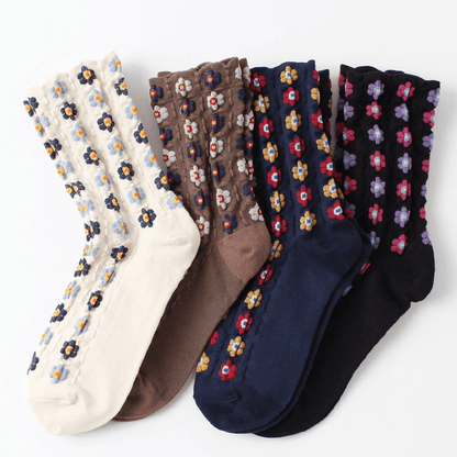 SCANDI FLORAL LACE SOCKS