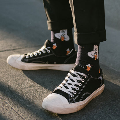 UNISEX | WHITE BEAR & GRAPEFRUIT JUICE SOCKS