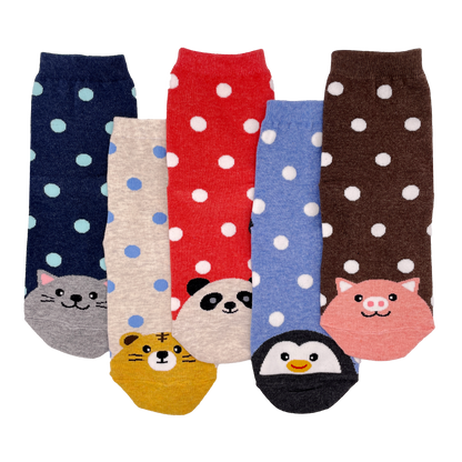 DOTTED PATTERN ANIMALS SOCKS