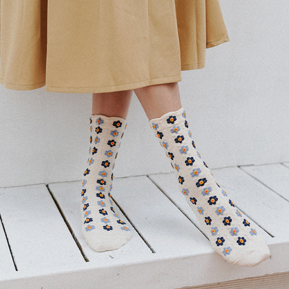 SCANDI FLORAL LACE SOCKS