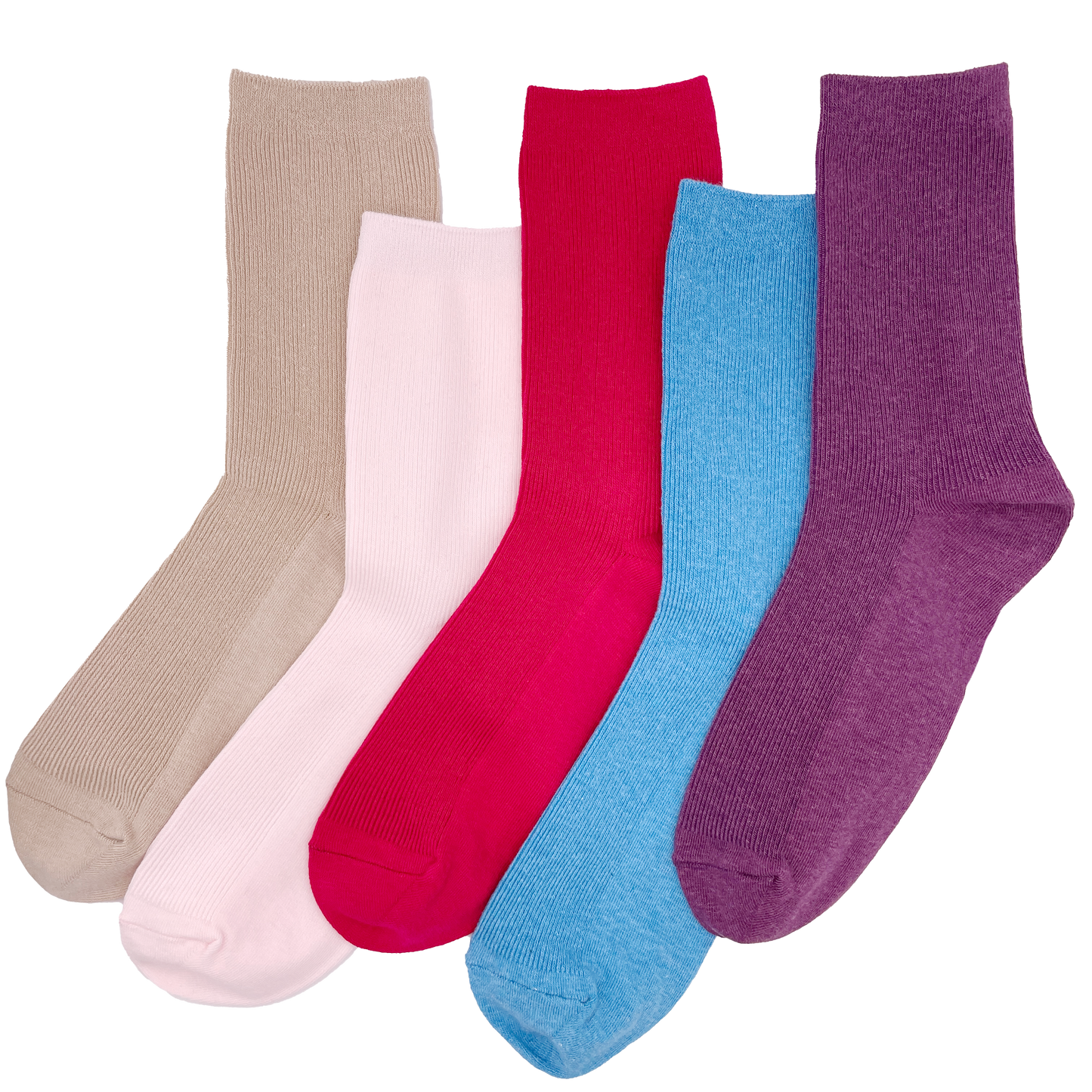 COLOUR RIBBED SOCKS | WOMEN