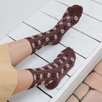 SCANDI FLORAL LACE SOCKS