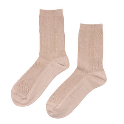 COLOUR RIBBED SOCKS | WOMEN