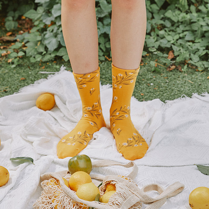 TWIST FLORAL SOCKS