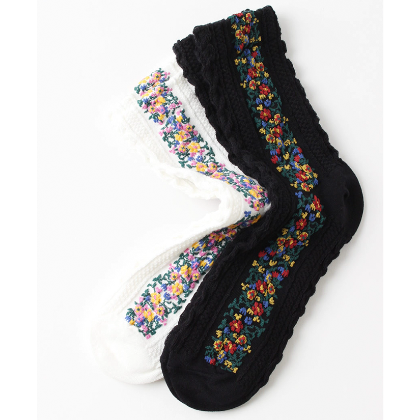 TWIDDLE FLORAL SOCKS