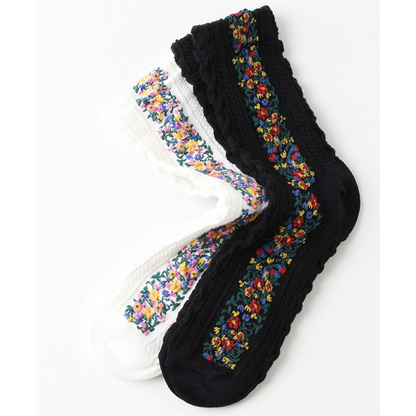 TWIDDLE FLORAL SOCKS