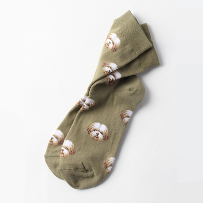 [SET] DOG FACED SOCKS