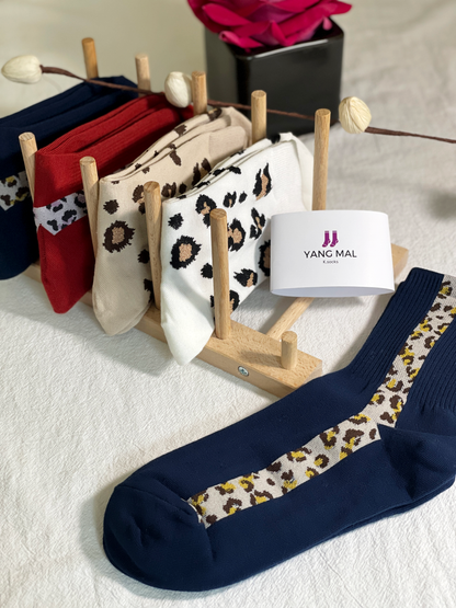 [SET] LEOPARD PATTERN SOCKS